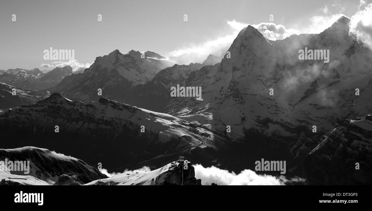 Alps Black and White Stock Photos & Images - Alamy