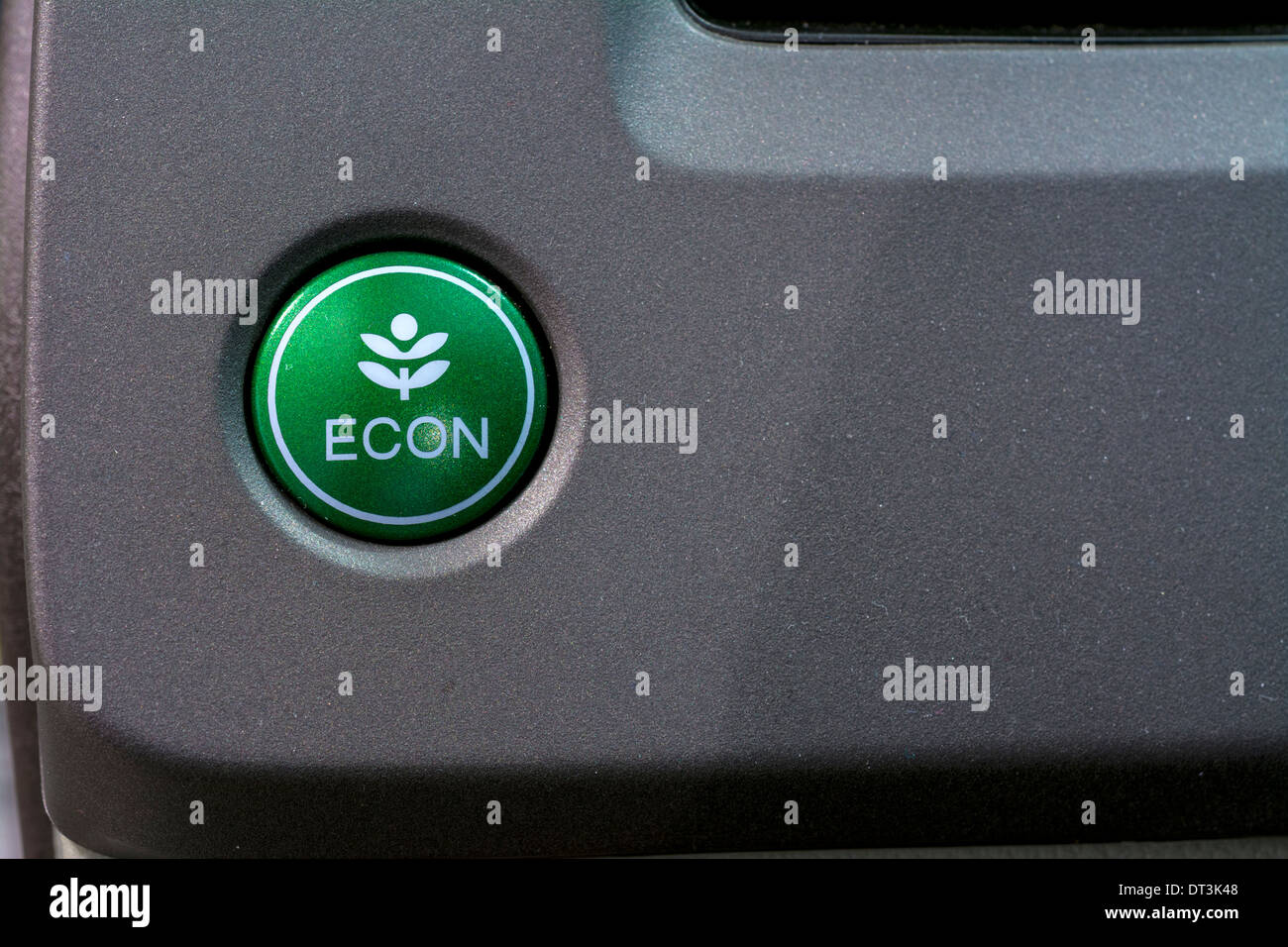 economy button used for saving gas Stock Photo Alamy