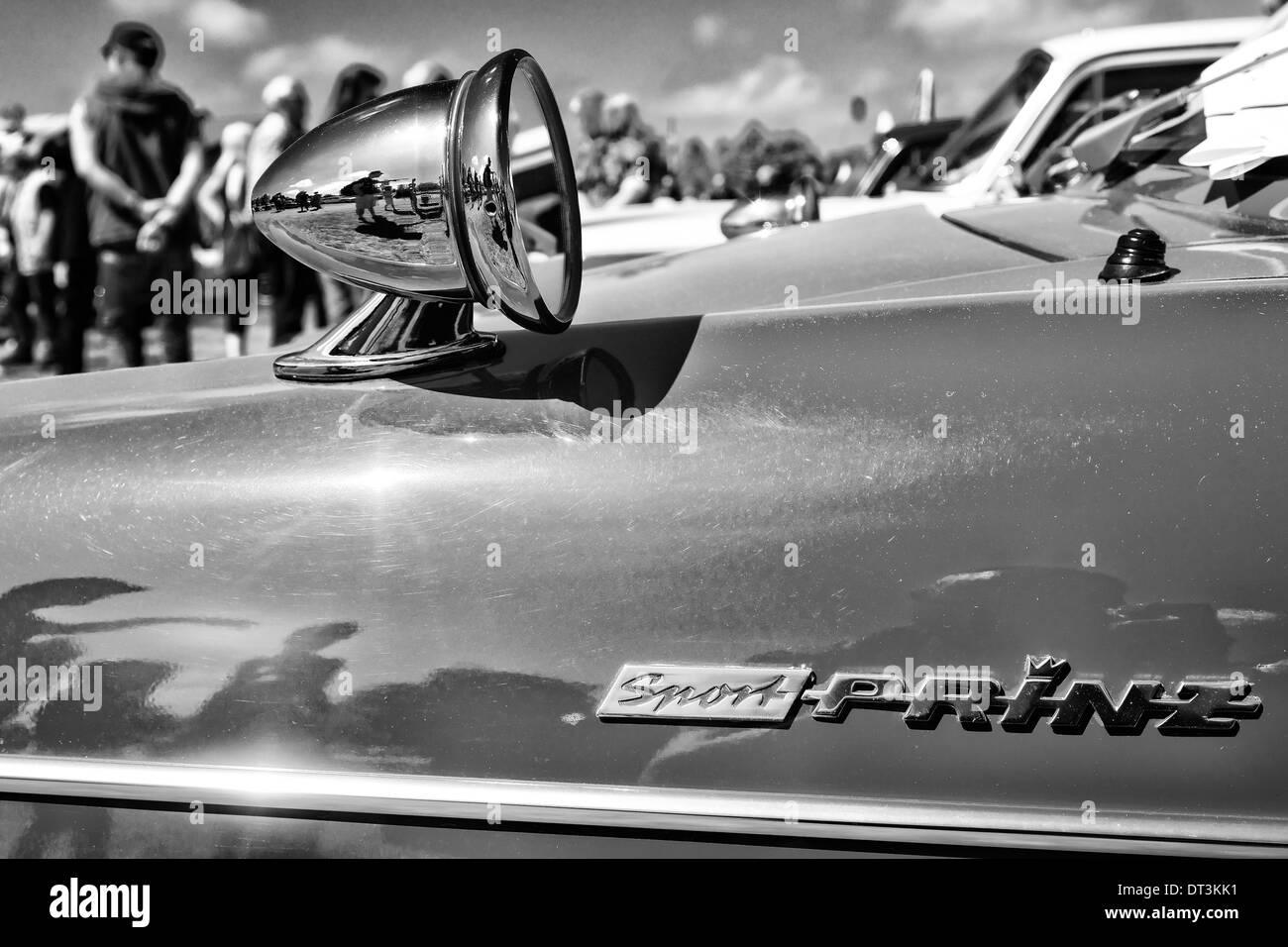 Detail of a sports coupe NSU Sport-Prinz Stock Photo