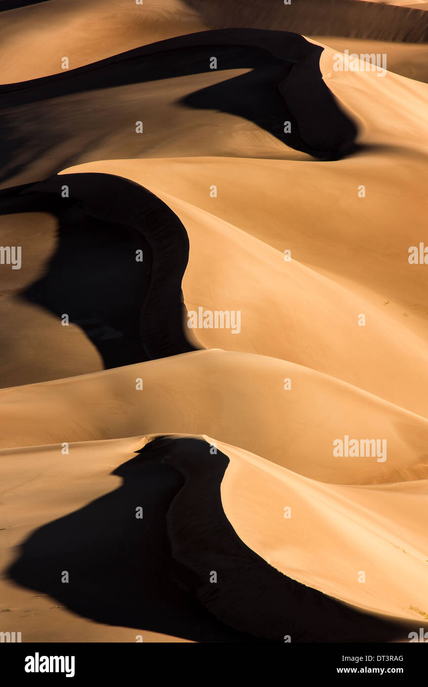 Sand Dunes, Great Sand Dunes National Park, Colorado Stock Photo