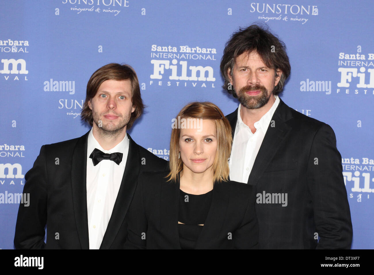 Director Felix Van Groeningen, Veerle Baetens, Johan Heldenbergh (the Academy Award Nominated movie ‘The Broken Circle Breakdown’) Stock Photo