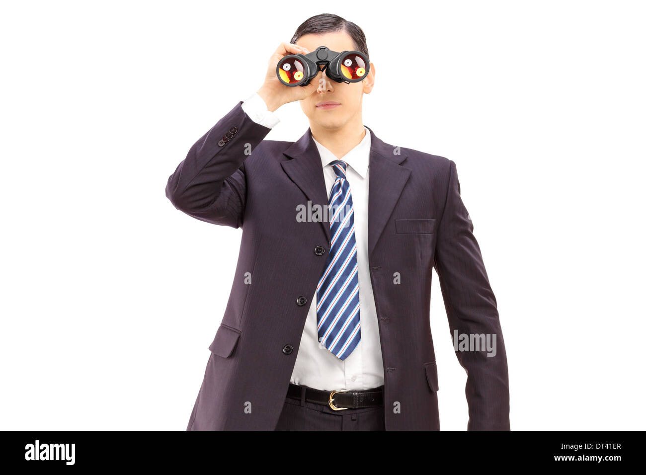Man binoculars spying hi-res stock photography and images - Alamy