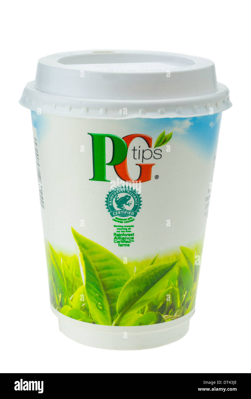 Cup of Take Away PG Tips Tea. Stock Photo