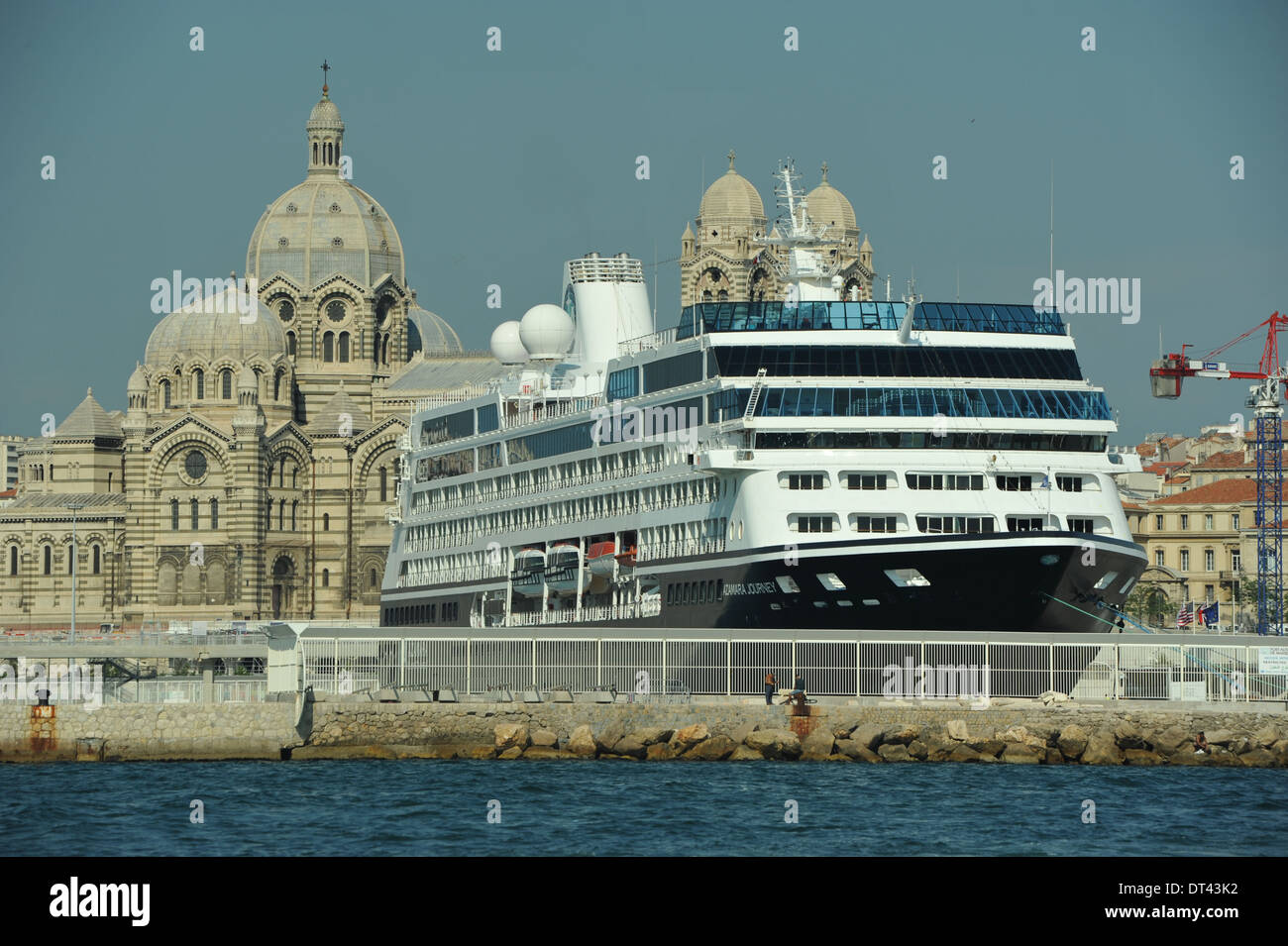 Cruise Ship in the port of Marseille, France Stock Photo Alamy