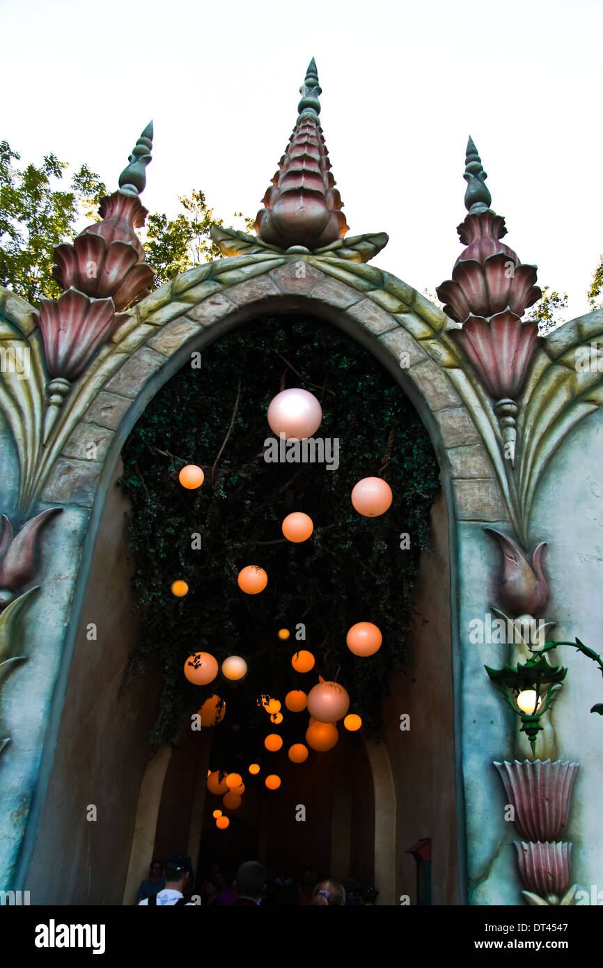 Entrance Dreamflight at the Efteling located at Kaatsheuvel in the Netherlands. Fantasy based family themepark. Stock Photo