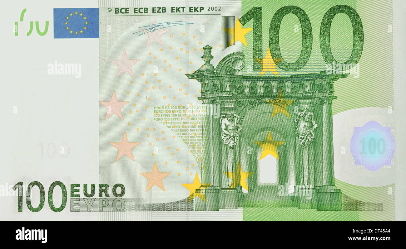 100 euro bank note Stock Photo