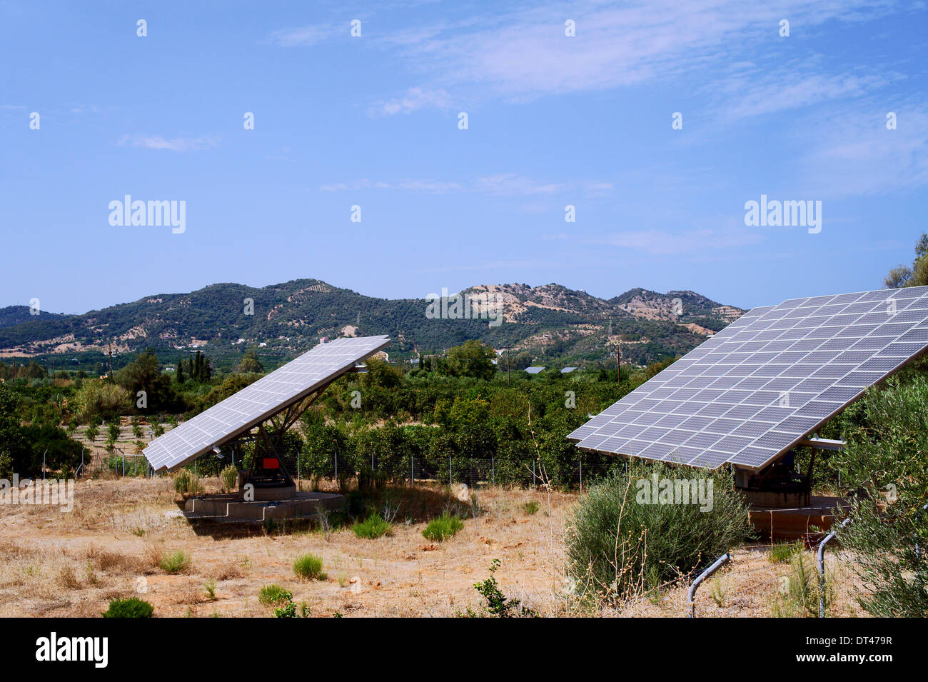 Solar panels greece hires stock photography and images Alamy
