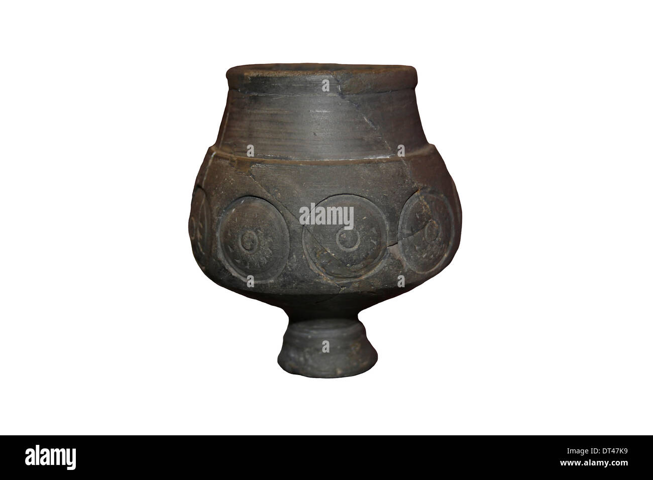 Roman - Parisian Ware Beaker Late 2nd Century, from Barton Upon Humber Stock Photo