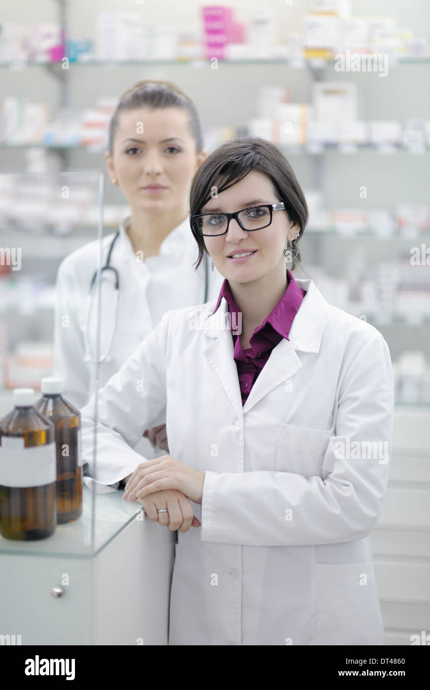 team of pharmacist chemist woman in pharmacy drugstore Stock Photo - Alamy