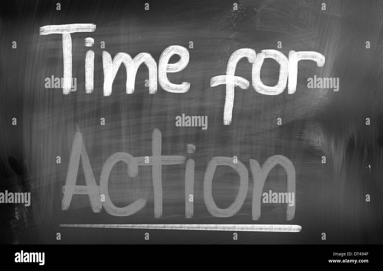 Time For Action Concept Stock Photo - Alamy