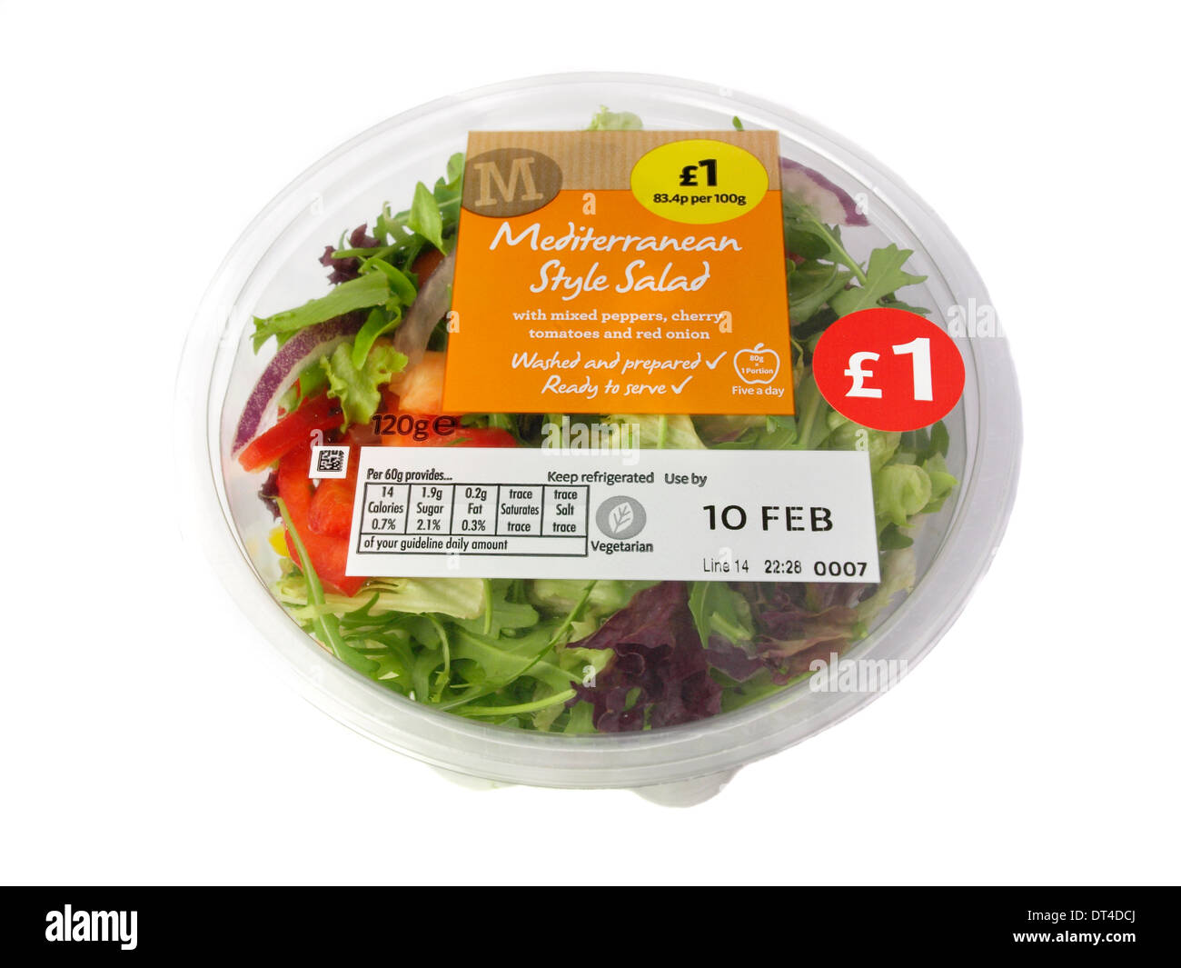 Morrisons prepared Mediterranean salad Stock Photo