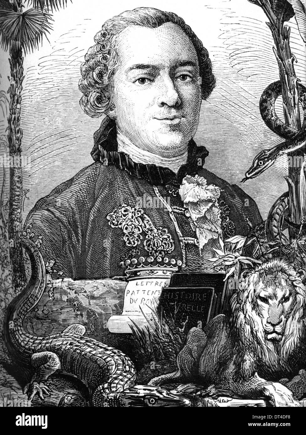 GEORGES-LOUIS LECLERC, Comte de Buffon (1707-1788) French naturalist Stock Photo