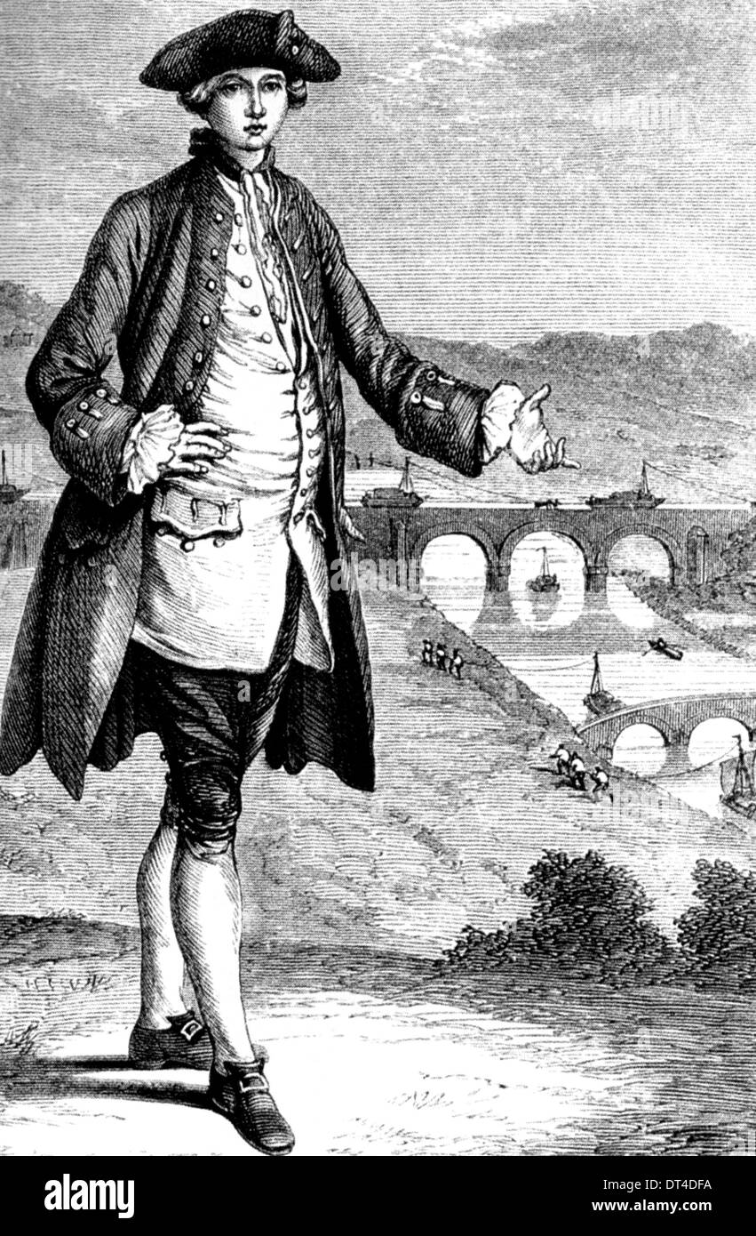 FRANCIS EGERTON, 3rd Duke of Bridgewater (1736-1803) pioneer of canals for navigation in UK Stock Photo