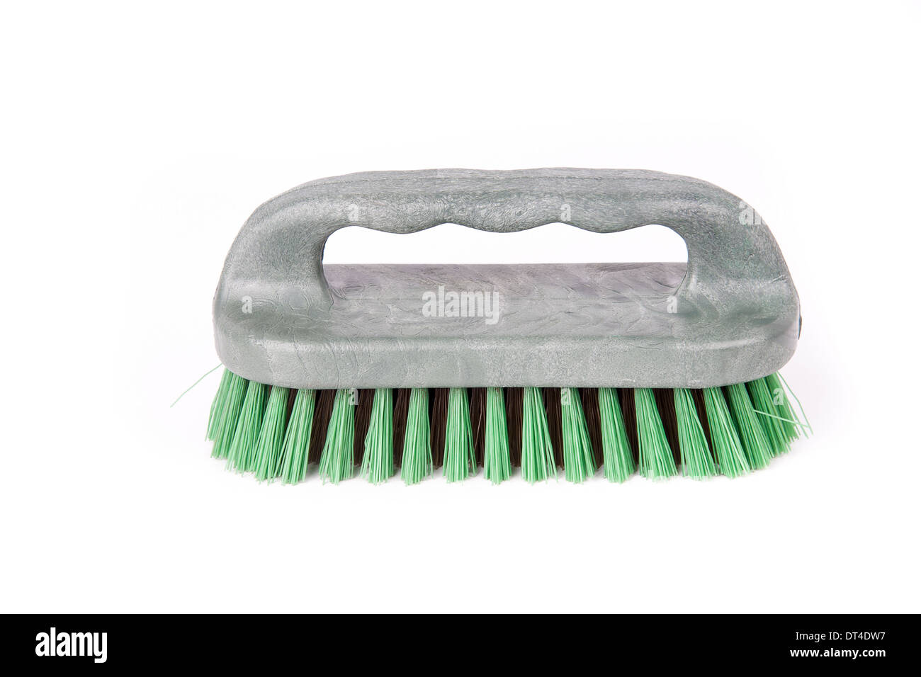 Cleaning brush isolated on white background Stock Photo - Alamy