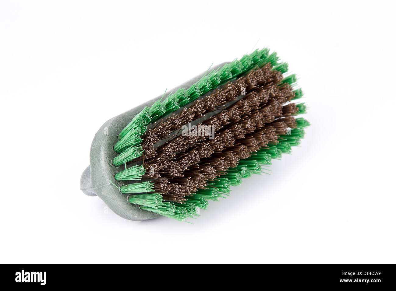 Cleaning brush isolated on white background Stock Photo - Alamy
