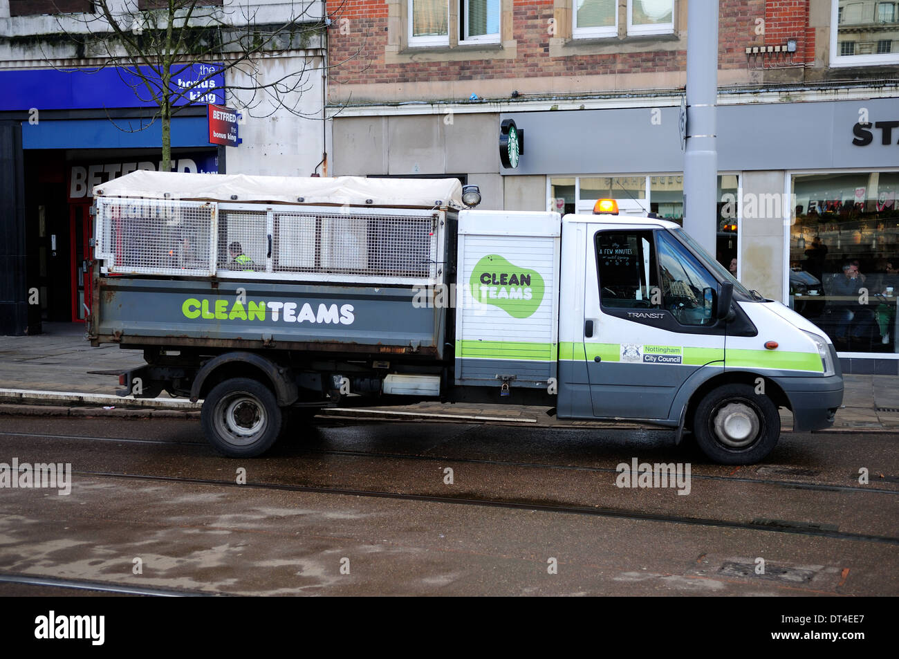 Nottingham city council bin lorry hires stock photography and images