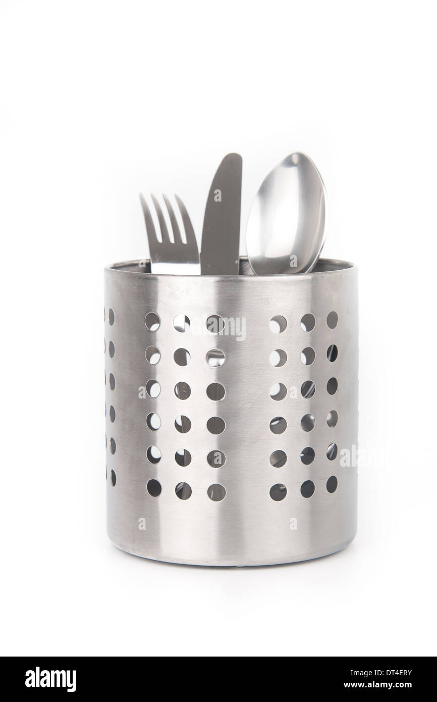 Cutlery golden spoon Cut Out Stock Images & Pictures Alamy