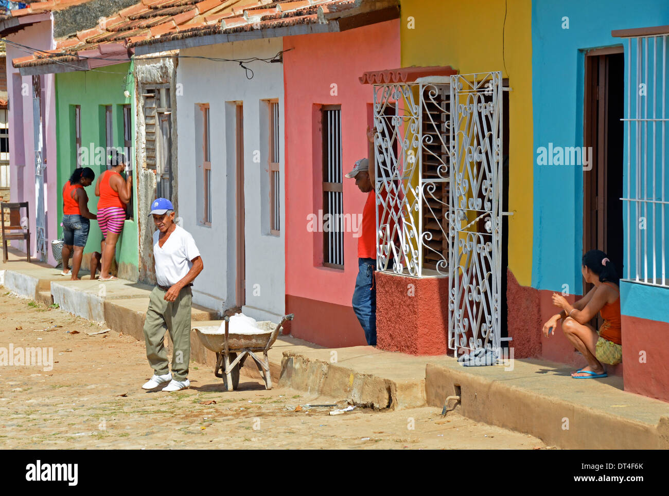 Colourful homes in Trinidad, Cuba Stock Photo Alamy