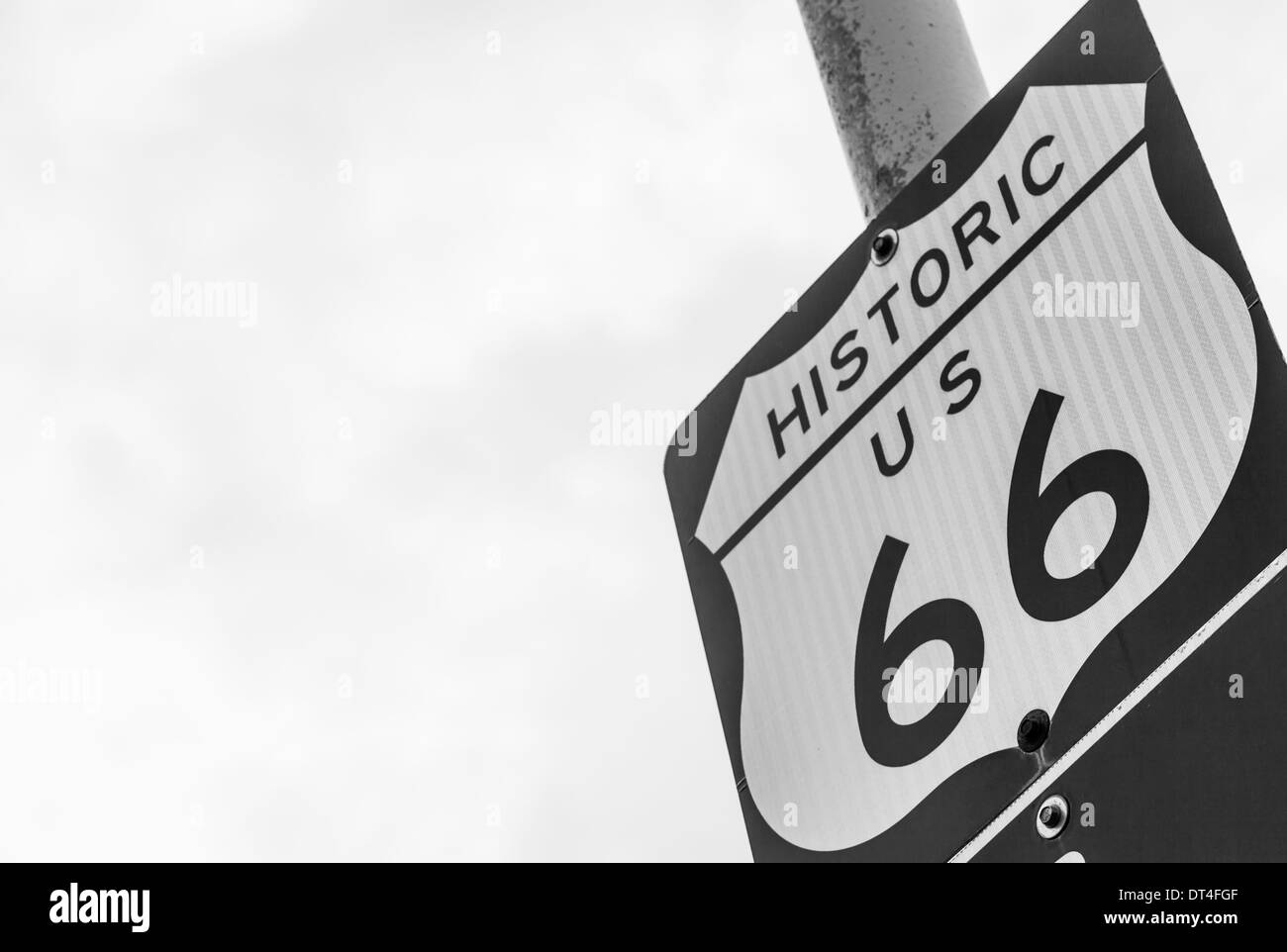 Blank Route 66 Sign Black And White Stock Photos And Images Alamy