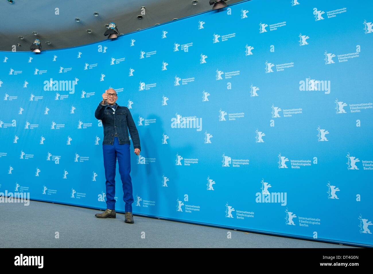 Berlin, Germany. 8th Feb, 2014. 64th Berlinale film festival with ''THAT DEMON WITHIN'' presenting is Dante Lam , Daniel Wu , Nick Cheung and Christie Chen. Credit:  Goncalo Silva/NurPhoto/ZUMAPRESS.com/Alamy Live News Stock Photo