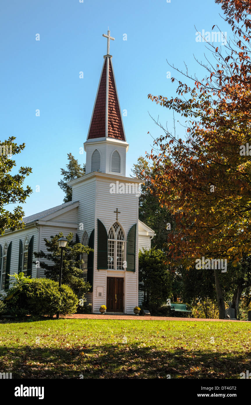 St. Mary of Sorrows, Catholic Church, Fairfax Station, Virginia Stock