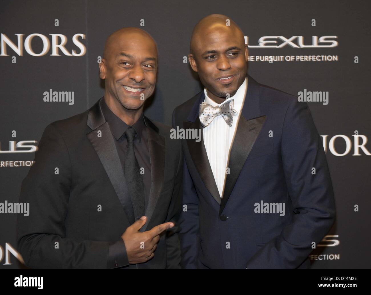 Washington, DC, USA. 8th Feb, 2014. STEPHEN G HILL, president of music with BET Honors host, WAYNE BRADY, at the BET Honors which was held at the historic Warner Theater in Washington DC Credit:  Ricky Fitchett/ZUMAPRESS.com/Alamy Live News Stock Photo