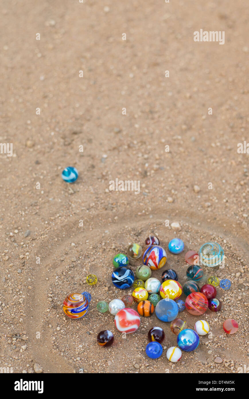 Marbles in the dirt. India Stock Photo Alamy