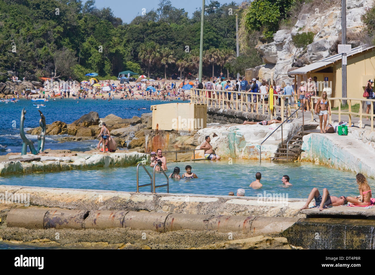 Fairy bower ocean pool Rockpool between manly and shelly beaches,Sydney,Australia Stock Photo