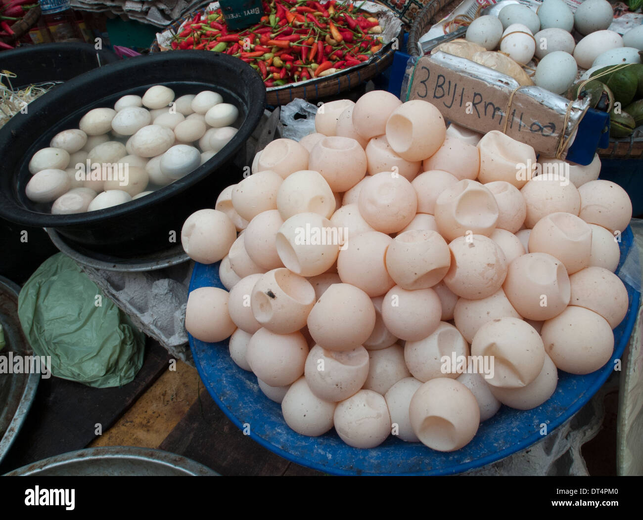 Highly nutritious turtle eggs offered for sale in the market at Kota