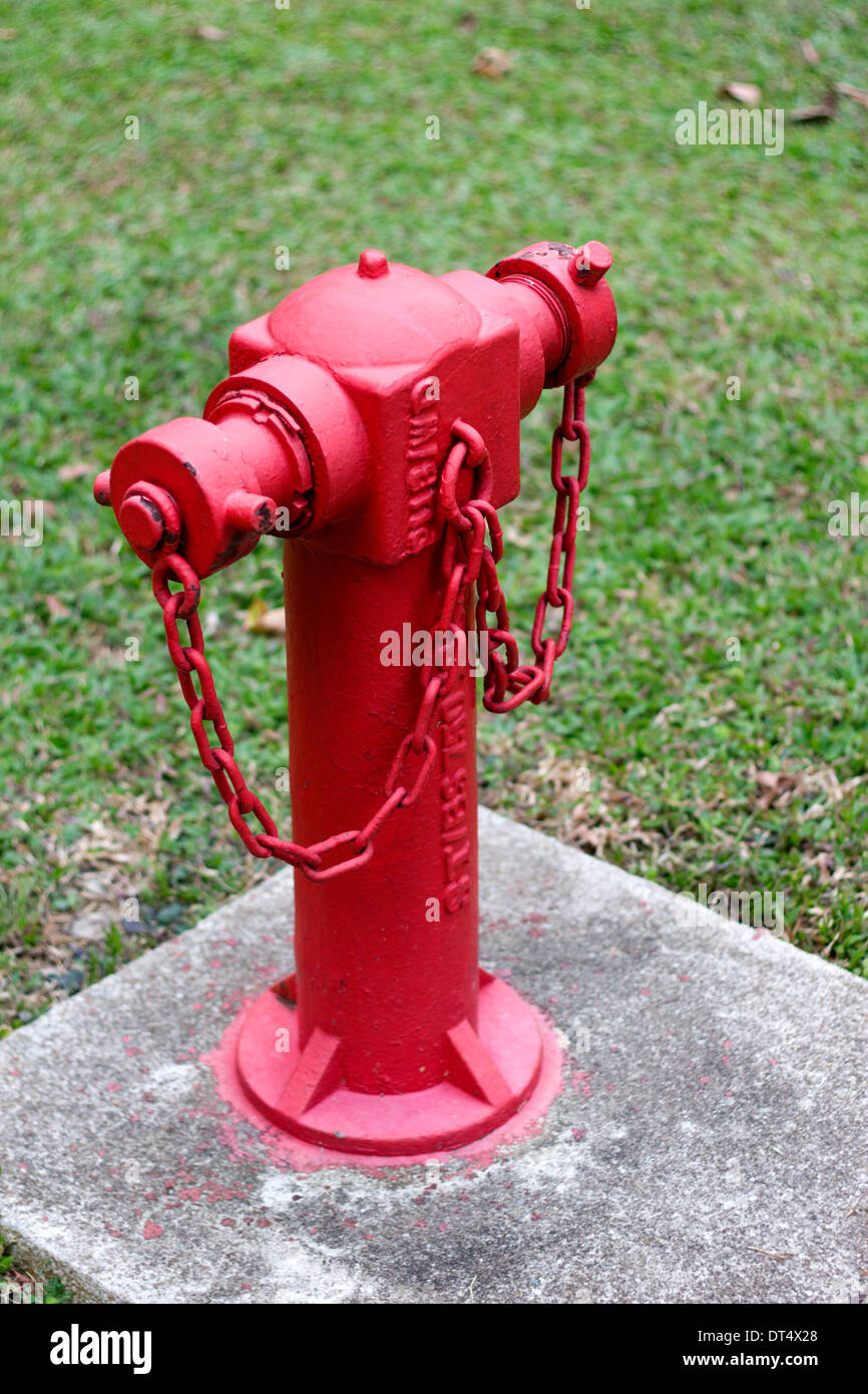 Fire Hydrant on concrete Stock Photo Alamy