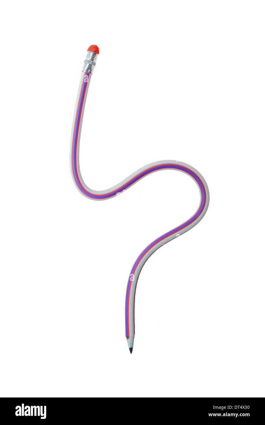 Flexible Pencil isolated on white Stock Photo Alamy