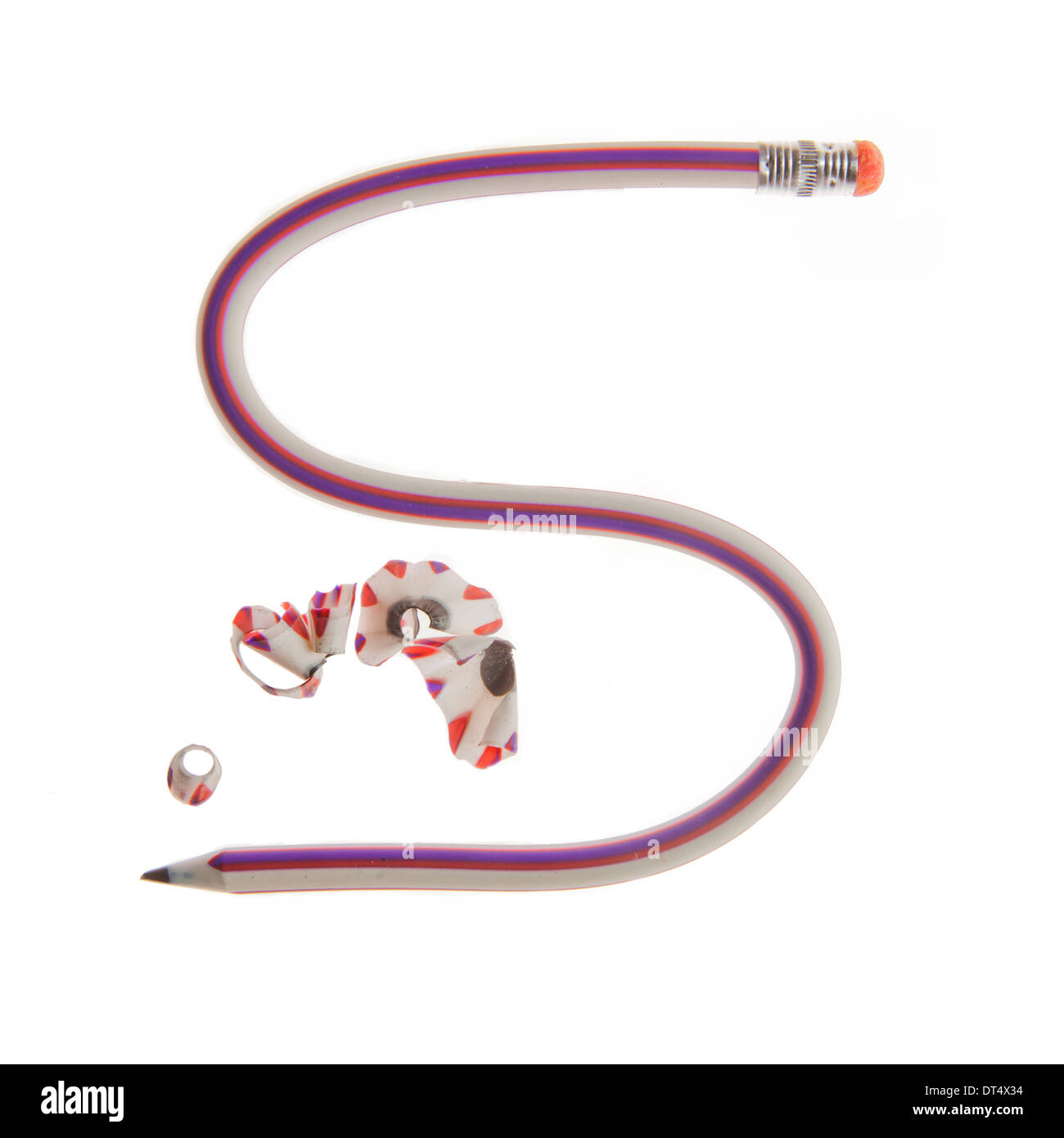 Flexible Pencil isolated on white Stock Photo Alamy