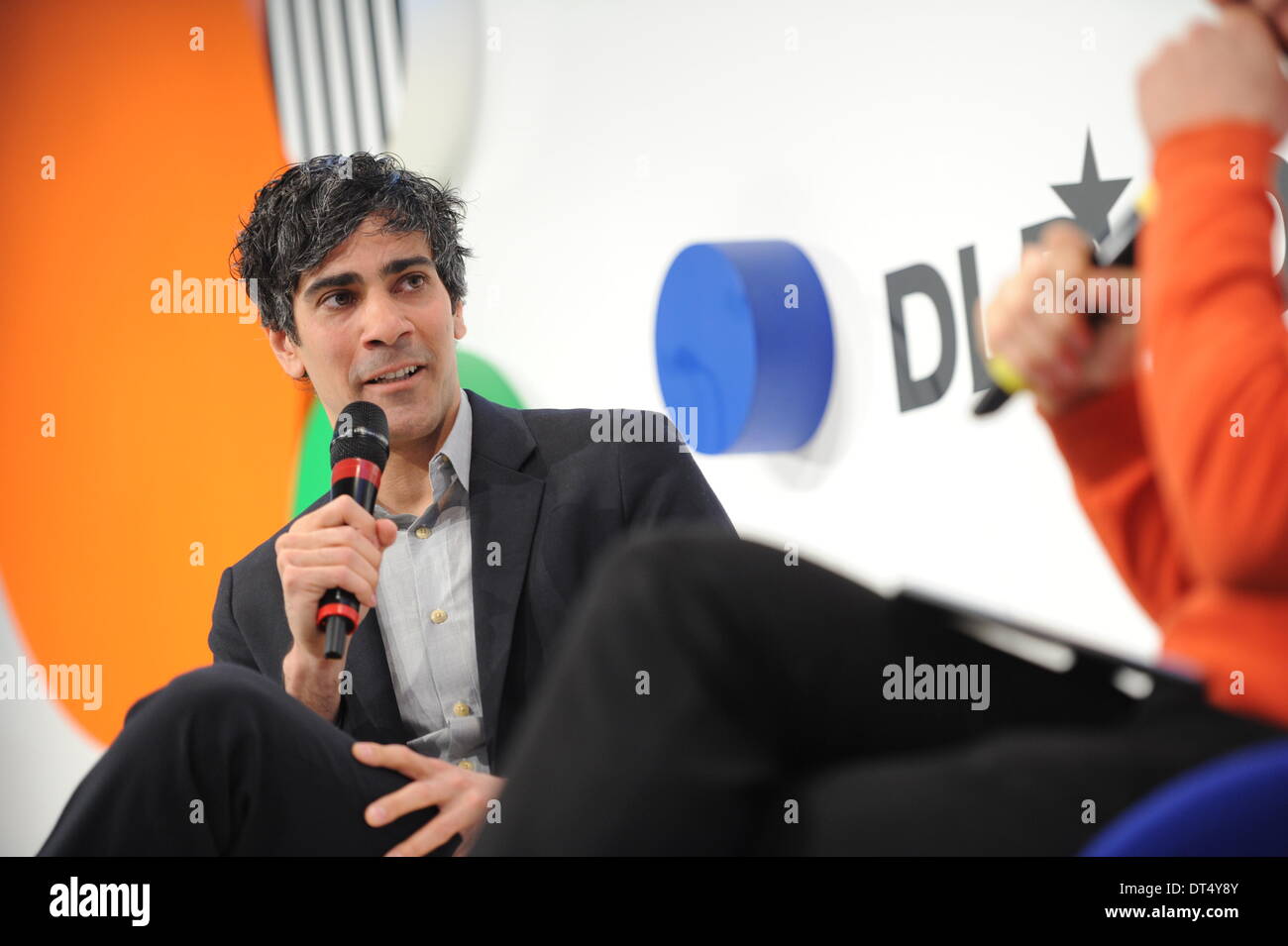 Munich, Germany. 20th Jan, 2014. MUNICH/GERMANY - JANUARY 20: Jeremy Stoppelman (Yelp) speaks on a panel discussion during the Digital Life Design (DLD) Conference at the HVB Forum on January 20, 2014 in Munich, Germany. DLD is a global network on innovation, digitization, science and culture which connects business, creative and social leaders, opinion-formers and influencers for crossover conversation and inspiration. (Photo: picture alliance / Jan Haas)/dpa/Alamy Live News Stock Photo