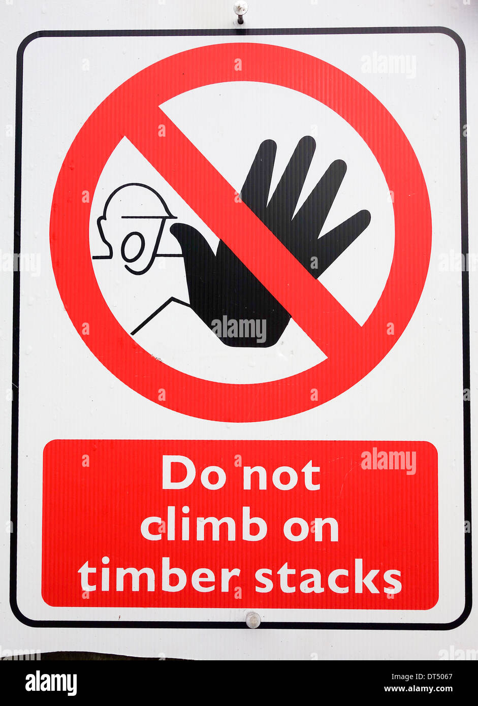 Timber Warning Sign High Resolution Stock Photography and Images Alamy