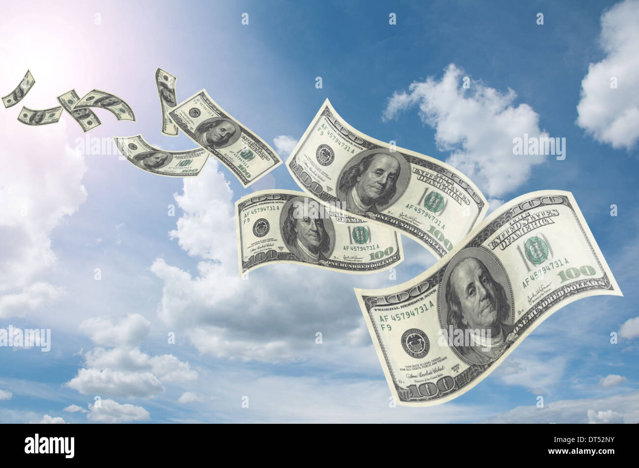 flying money Stock Photo 66494791 Alamy