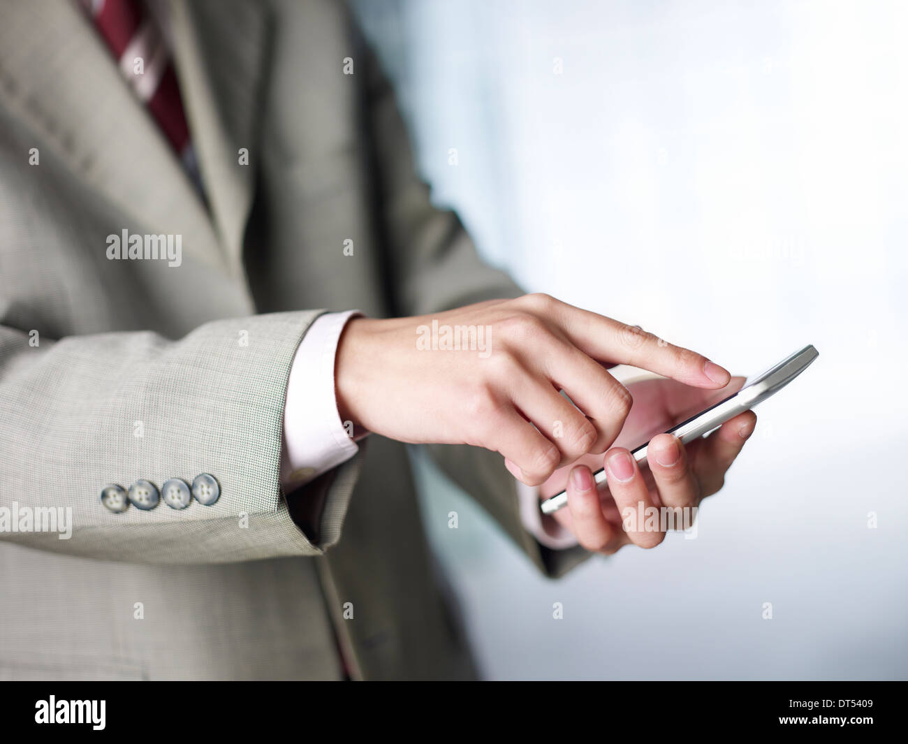 businessman using cellphone Stock Photo