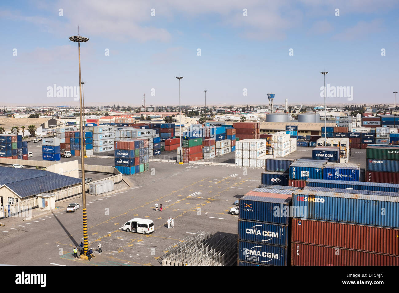 Walvis Bay Sea Port Harbour, Namibia, Africa Stock Photo