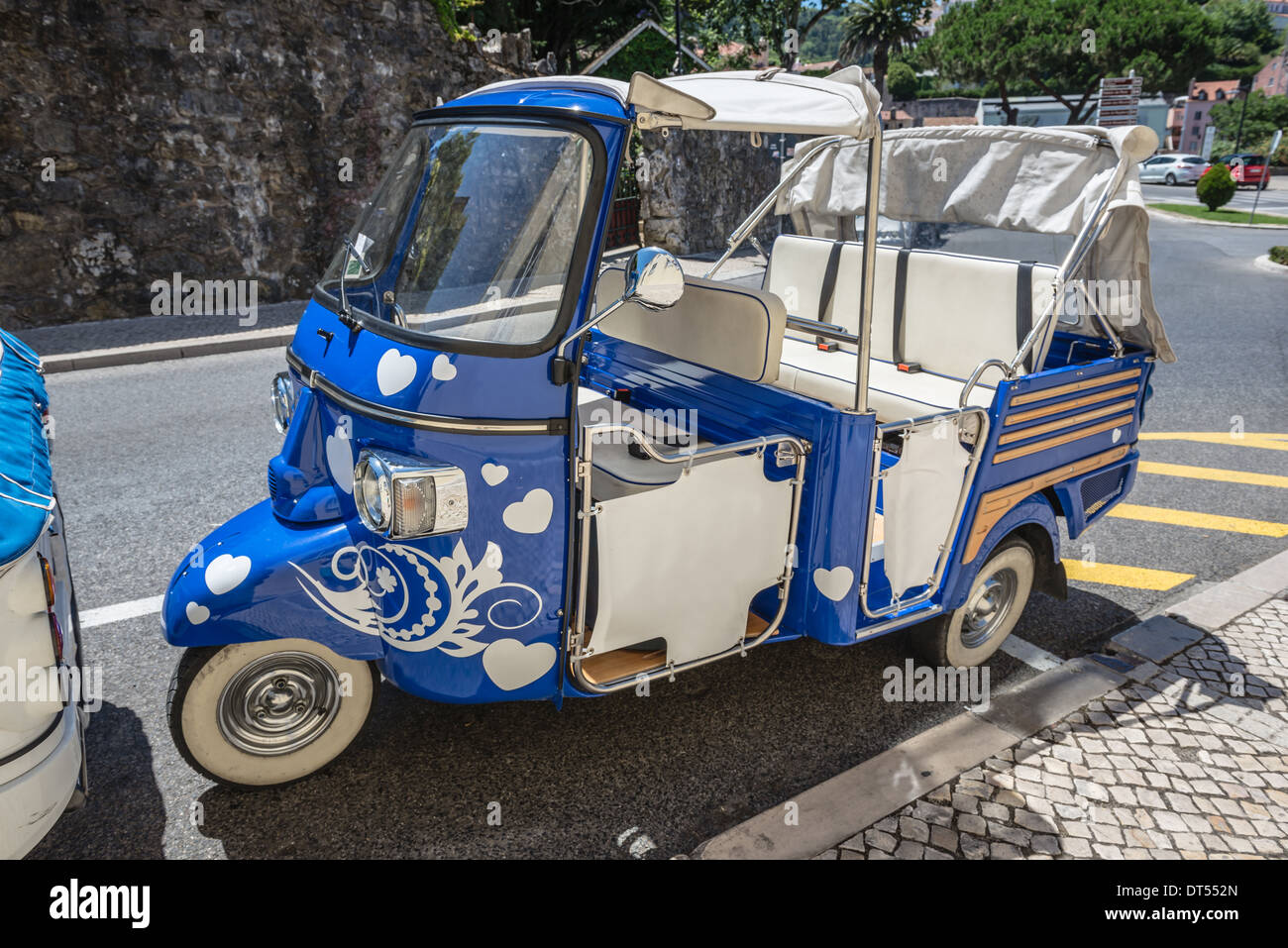 Tuk tuk taxi in Lisbon, Portugal Stock Photo
