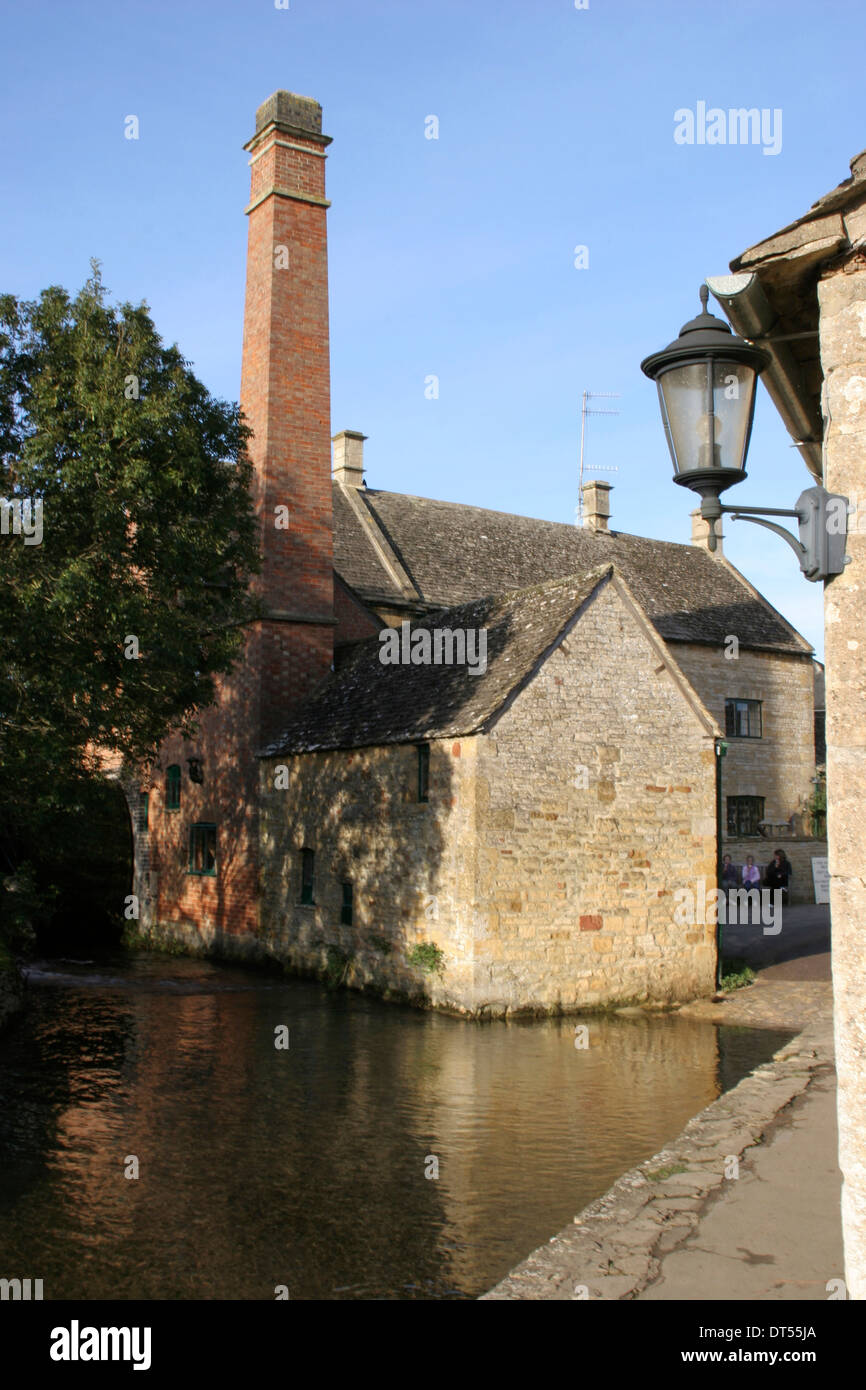 Mill chimney Lower Slaughter Gloucestershire England UK Stock Photo