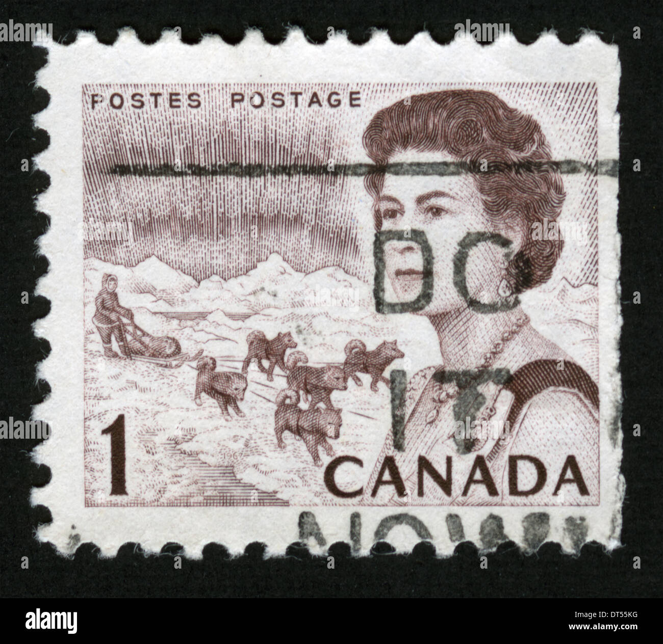 Canada, Postage stamp, post mark, stamp, post stamp, Queen Elizabeth II