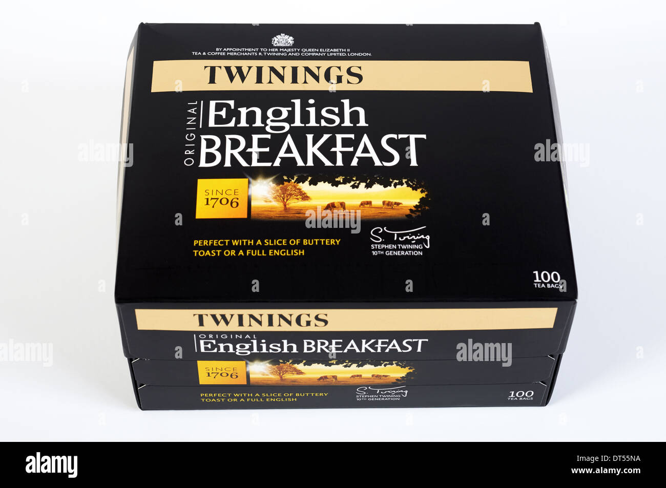 Twinings English Breakfast Tea Stock Photo