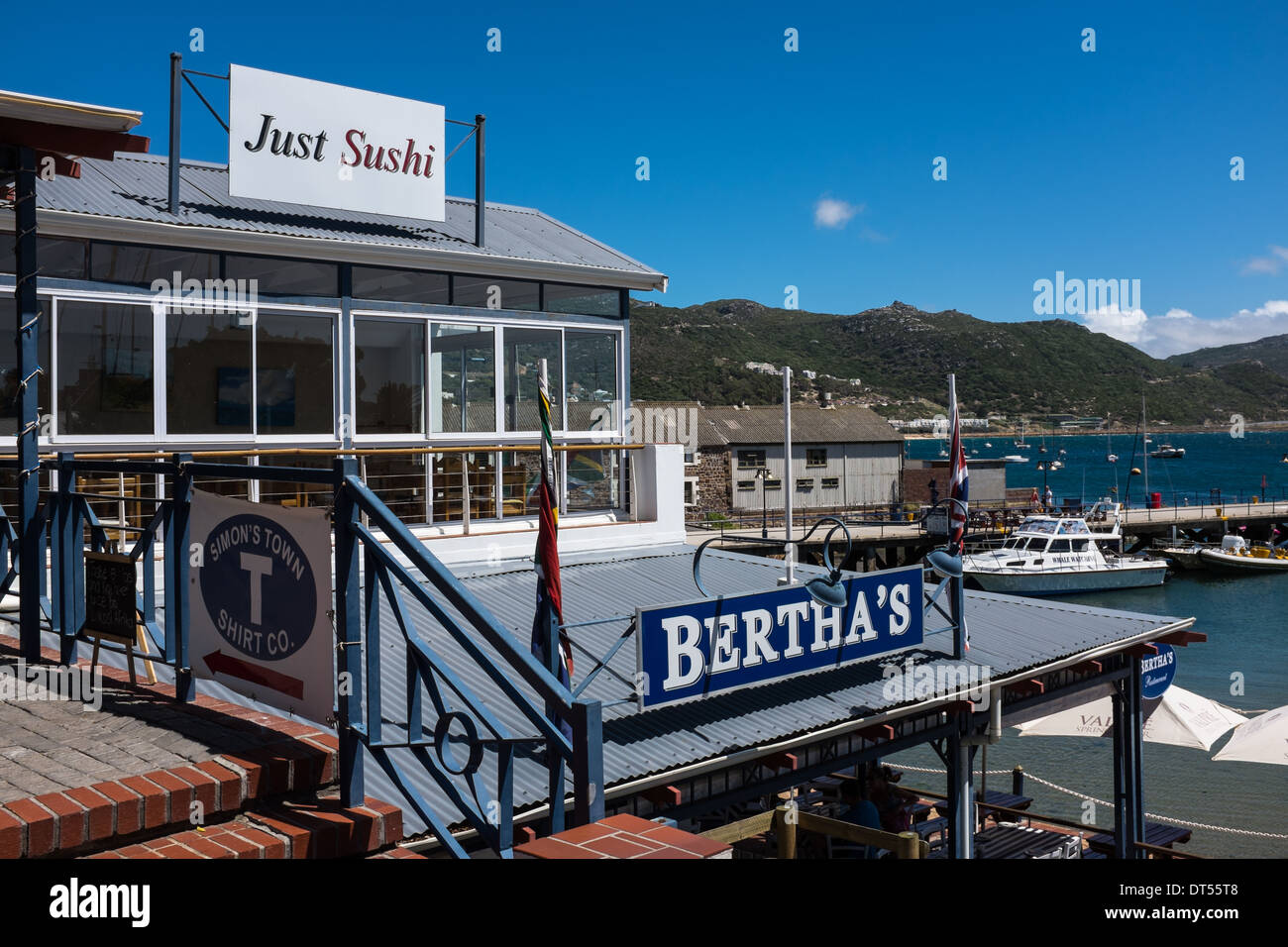 Bertha's Cafe Bar Restaurant, Simons Town, South Africa Stock Photo