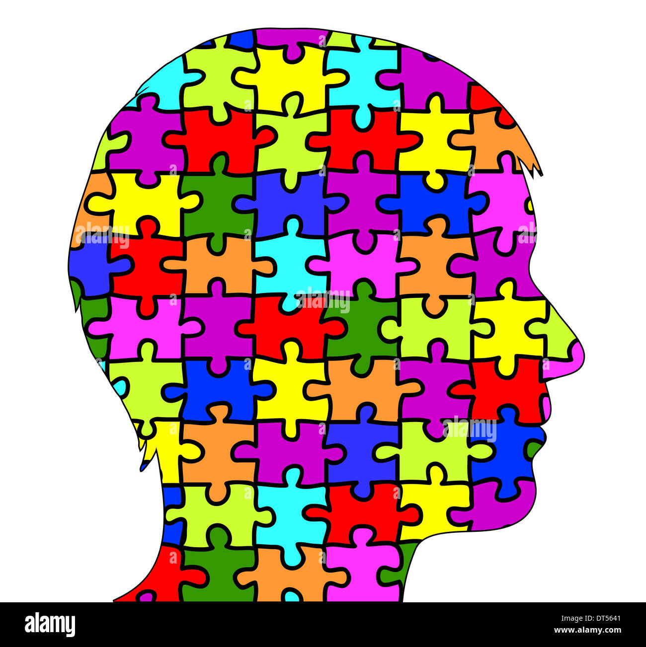 Brain human puzzle pieces creative hi-res stock photography and images ...