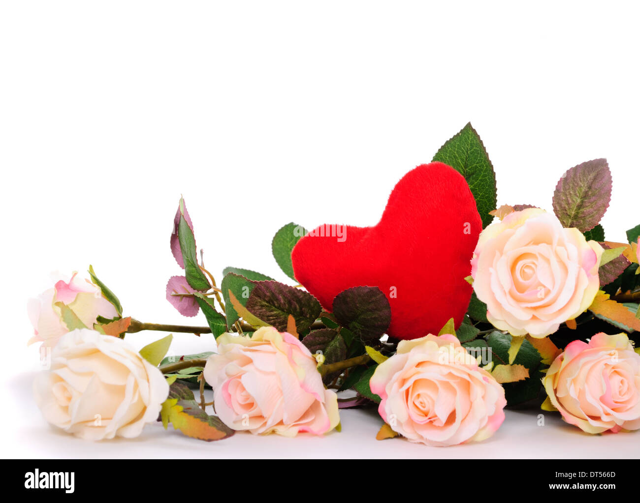 Pink roses bouquet isolated on white Stock Photo - Alamy