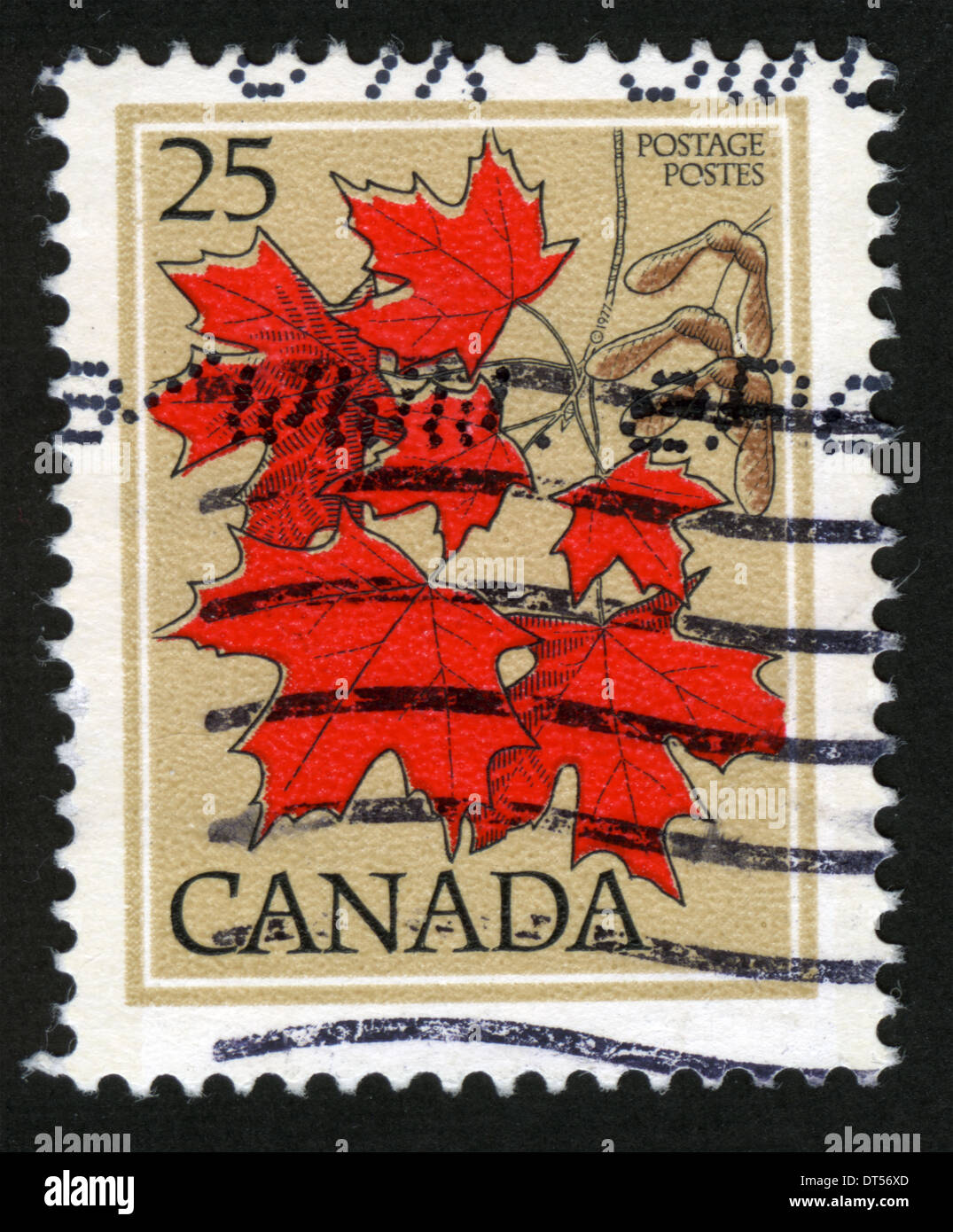 Canada, Postage stamp, post mark, stamp, post stamp, Leaves, maple