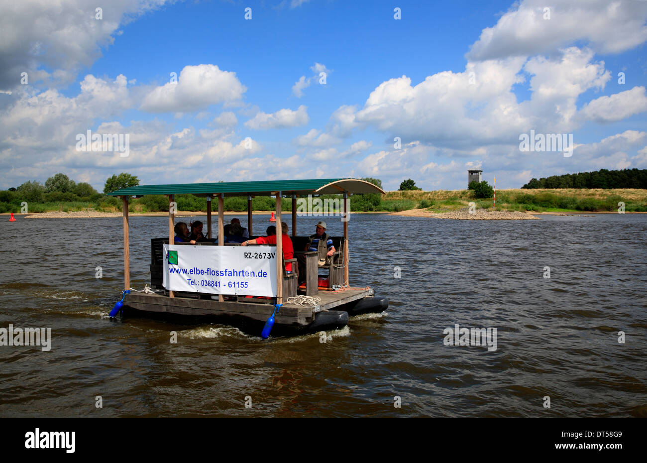 Amt Neuhaus, raft tour on river Elbe, Lower Saxony, Germany, Europe Stock  Photo - Alamy