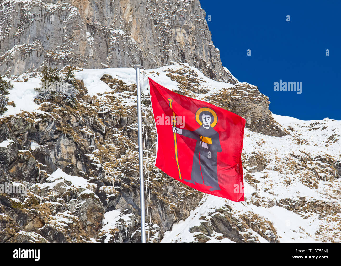 Winter in the swiss alps (Braunwald, Glarus, Switzerland Stock Photo ...