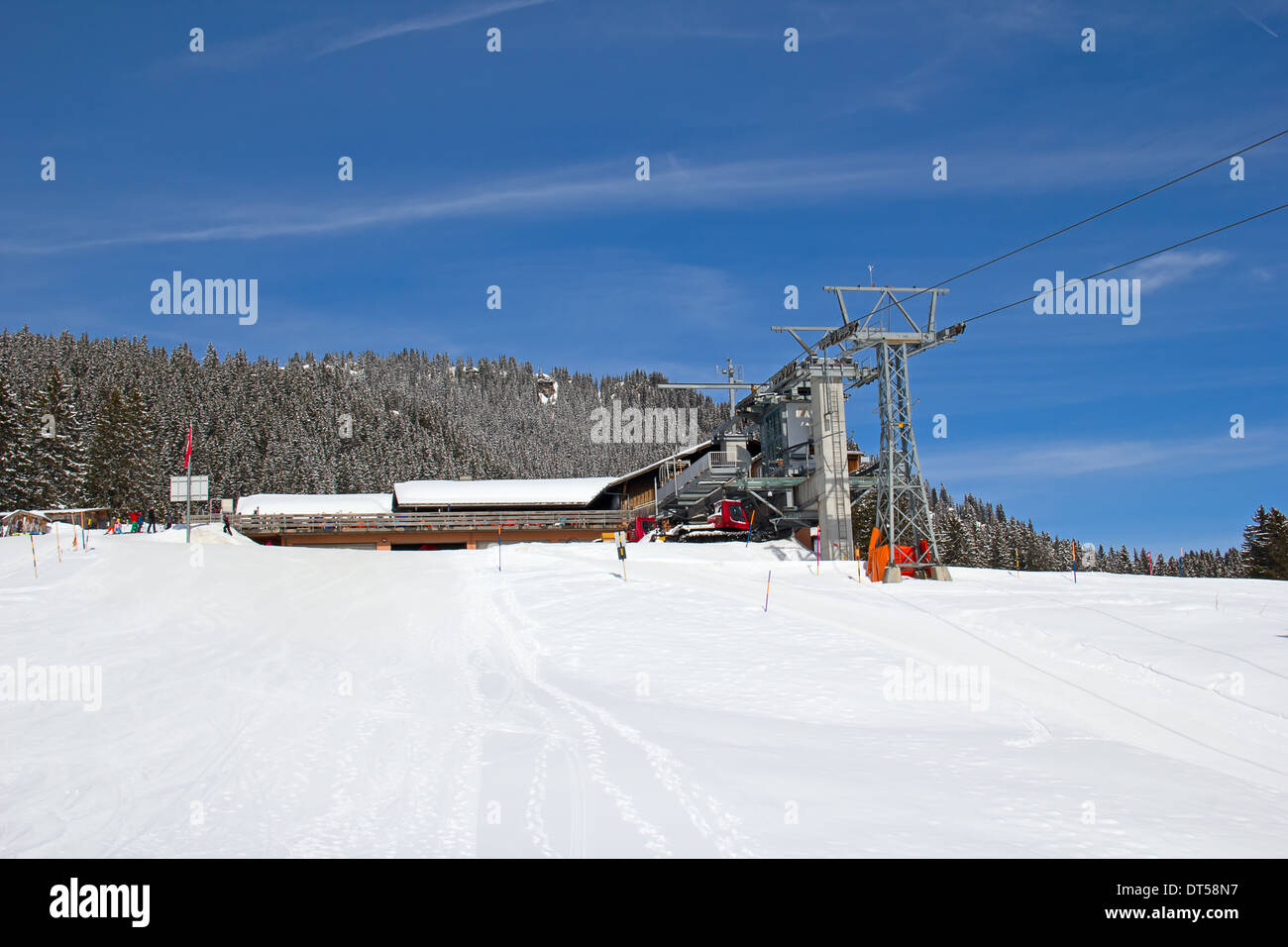 Winter in the swiss alps (Braunwald, Glarus, Switzerland Stock Photo ...