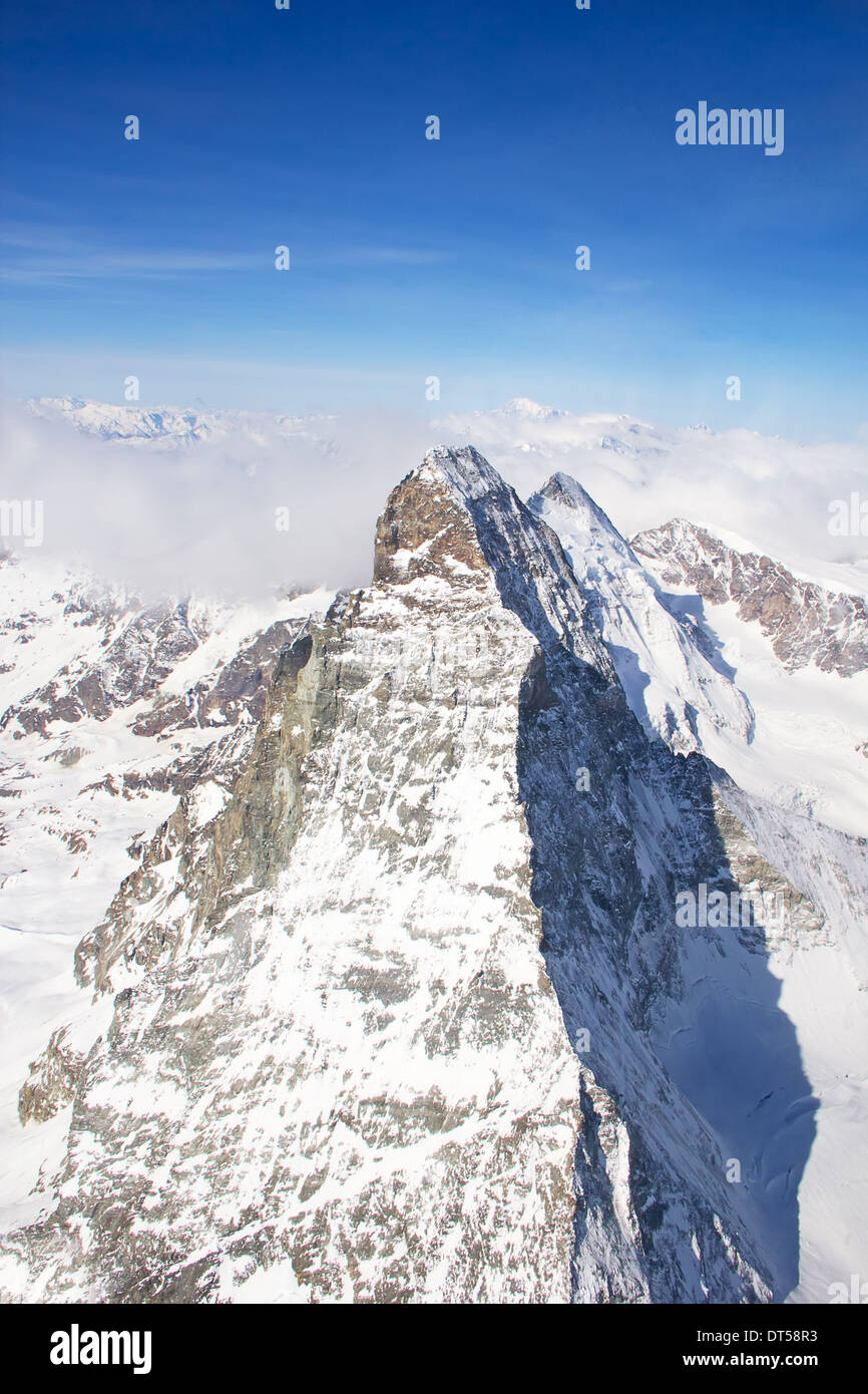 Famous mountain Matterhorn (peak Cervino) on the swiss-italian border Stock  Photo - Alamy