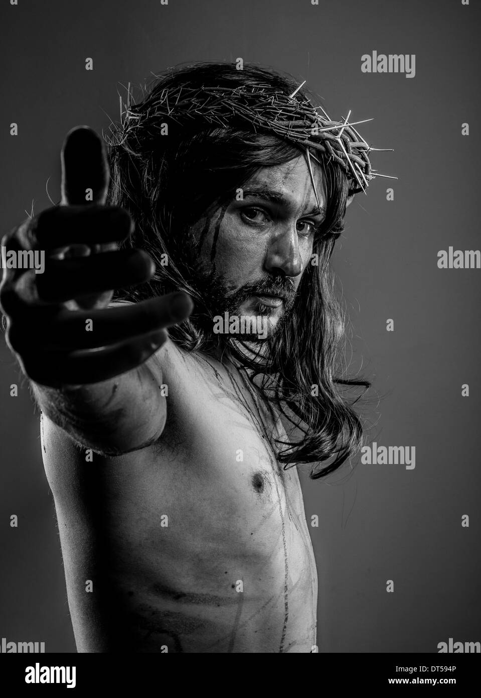 Religion, representation of Jesus Christ on the cross Stock Photo